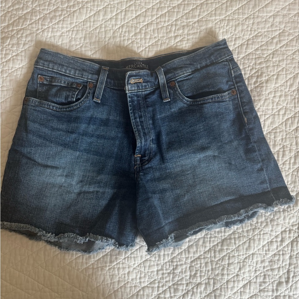 J. Crew Factory Dark Blue Jean Shorts